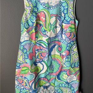 Lilly Colorful Paisley Sleeveless Dress - Size 2